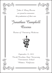 Caduceus Veterinarian Symbol Graduation Announcement