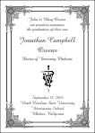 Caduceus Veterinarian Symbol Graduation Announcement