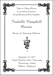 Caduceus Veterinarian Symbol Graduation Announcement