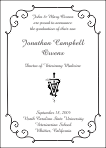 Caduceus Vet Symbol Graduation Announcement or Invitation