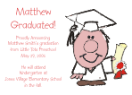 Cartoon Graduate with White Gown
