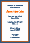 Double Border Graduation Invitation