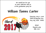 Graduation Invitation - Class of - Red and Black - Basketball