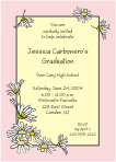 Daisies Graduation Invitatiion