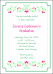 Dutch Flowers Graduation Invitation