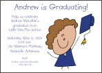 Preschool Boy Graduation Invitation