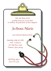 Medical Graduation Invitation - Stethoscope 1
