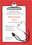 Medical Graduation Invitation - Stethoscope 2