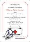 Graduation Nurses Cap Invitation
