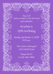 Lace / Bandanna Party Invitation