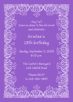 Lace / Bandana Party Invitation