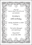 Lace / Bandana Party Invitation