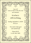 Lace / Bandana Party Invitation