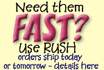 rush option - get your invitations fast!