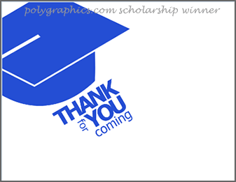 graduation thank you note by Samantha
