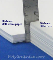 example of 80lb cover paper