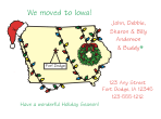 Iowa Holiday Moving Announcement