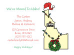 Idaho Holiday Moving Announcements