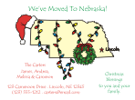 Nebraska Holiday Moving Announcement