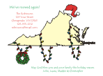 Virginia Holiday Moving Announcement
