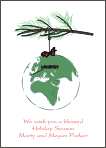 Globe Europe Ornament Moving Announcement