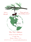 Globe North America Ornament Moving Announcement