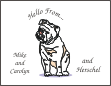 Bulldog Note Cards