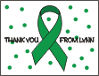 Green Awareness Thank You Card