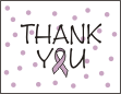 Lavender Color Cause Awareness Thank You Card