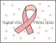 Breast Cancer Thank You Card 1