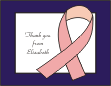 Breast Cancer Thank You Card 7 Blue