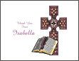 Cross with Bible Note Card