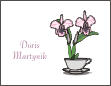 Orchid in a Cup Note Cards
