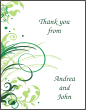 Flourish Green Note Cards