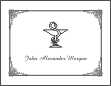Pharmacist Mortar & Pestle Symbol Graduation Announcement or Invitation