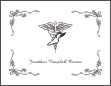 Caduceus Podiatry Graduation Note Cards