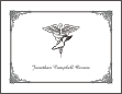 Caduceus Podiatry Graduation Note Cards