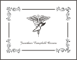 Caduceus Podiatry Graduation Note Cards