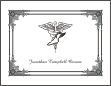 Caduceus Podiatry Graduation Note Cards