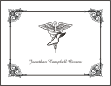 Caduceus Podiatry Graduation Note Cards