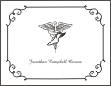 Caduceus Podiatry Graduation Note Cards