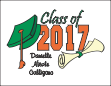 Graduation Class of 2008 Green and Orange Note Card