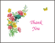 note card for teacher with flowers