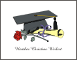 Graduation Cap, Diploma and Rose Note Card