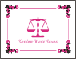 Lawyer, Scale of Justice Graduation Note Cards