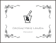 Pharmacist Mortar & Pestle Symbol Graduation Announcement or Invitation
