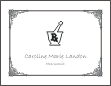 Pharmacist Mortar & Pestle Symbol Graduation Announcement or Invitation