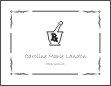 Pharmacist Mortar & Pestle Symbol Graduation Announcement or Invitation