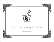 Pharmacist Mortar & Pestle Symbol Graduation Announcement or Invitation