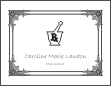 Pharmacist Mortar & Pestle Symbol Graduation Announcement or Invitation